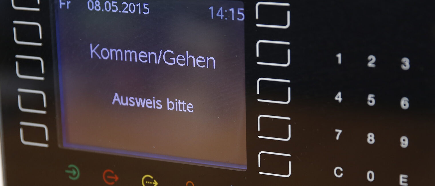 Zeituhr Stempeluhr Dienstgang Dienstzeit