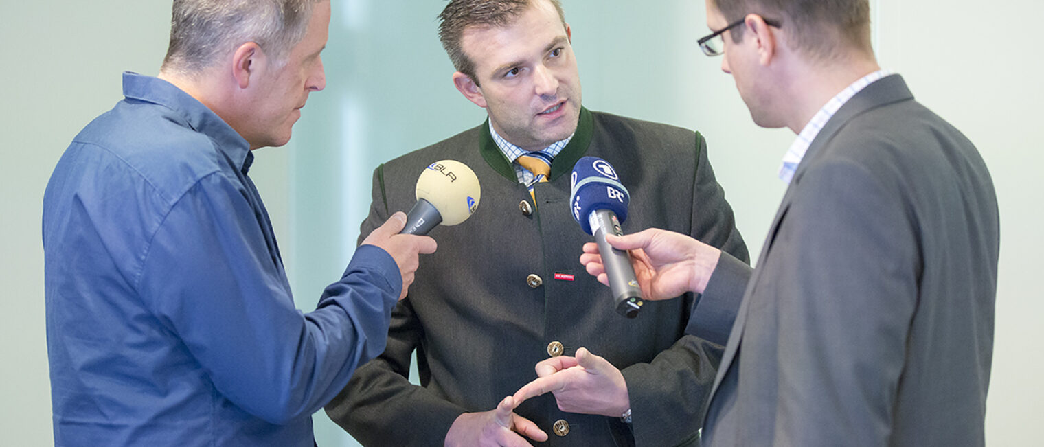 Präsident Georg Schlagbauer stand der Presse Rede und Antwort