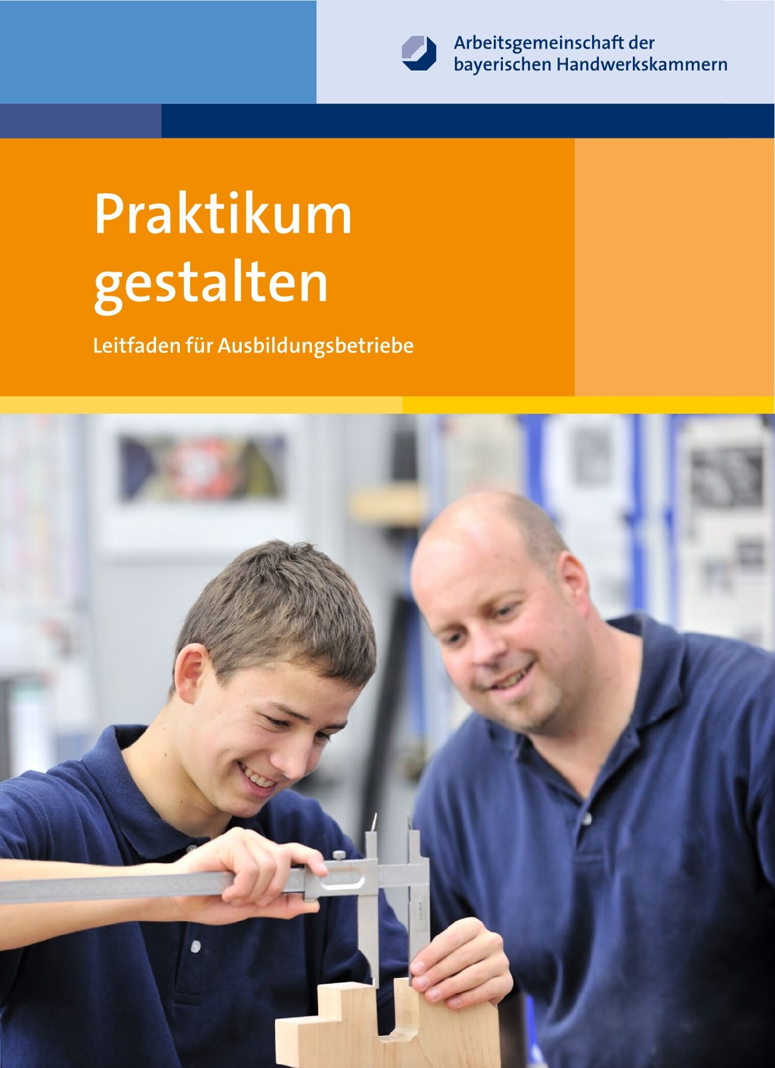 Deckblatt Praktikum gestalten