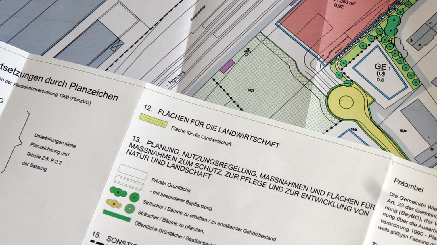 Bauleitplanung, Plan, Rolle, Karte, Zeichnung, Blueprint, TÖB