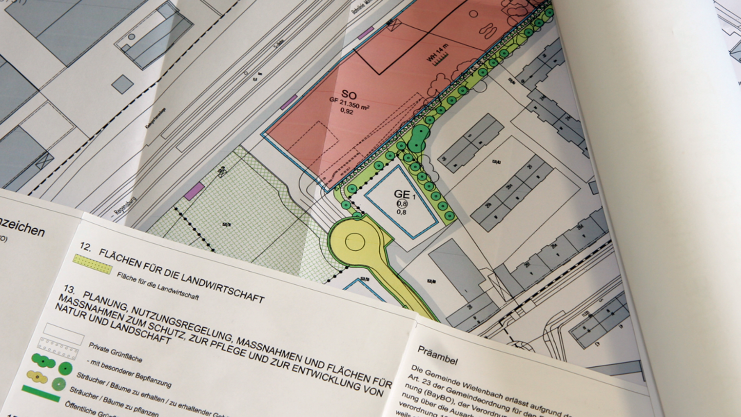 Bauleitplanung, Plan, Rolle, Karte, Zeichnung, Blueprint, TÖB