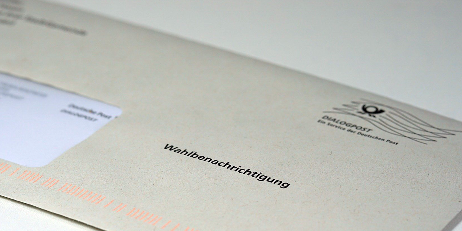 Wahl Brief Umschlag Post