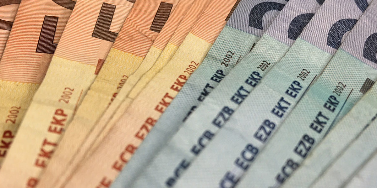 Geldschein Währung Euro