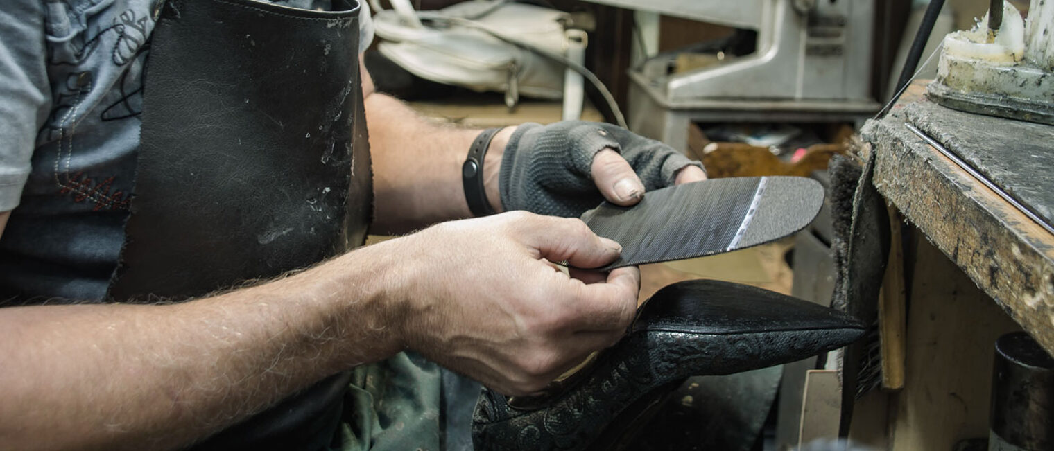 Hand Schuh Werkstatt Werkzeug Kittel Sohle Schuster
