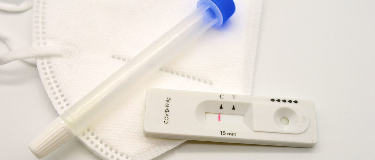 Corona Test Maske Stäbchen Virus Covid Selbsttest Schnelltest