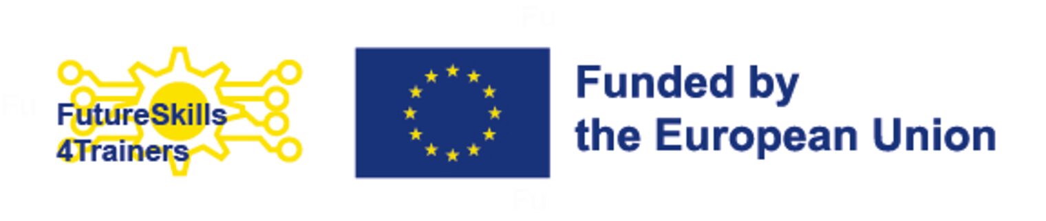 Logo FuturSkills4Trainers + EU-Flagge