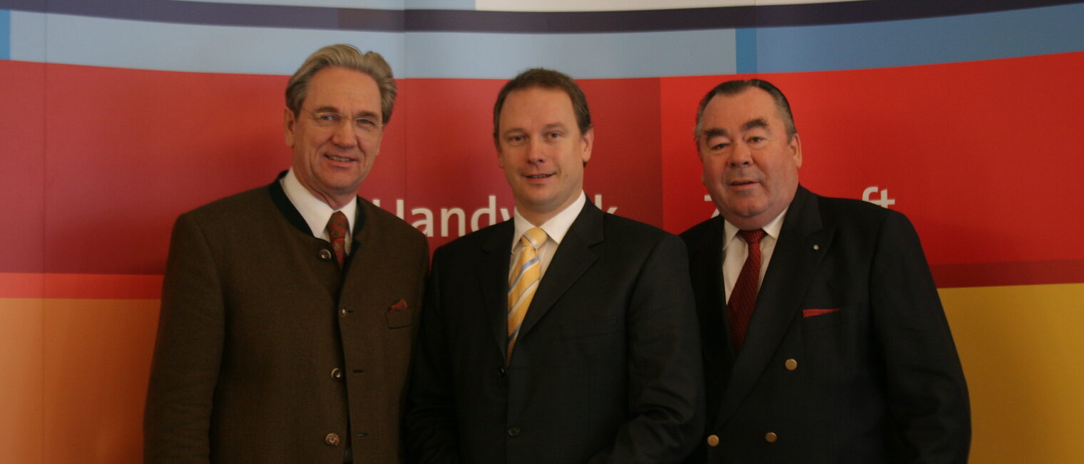Bernd Lenze, Georg Fahrenschon, Heinrich Traublinger (Vollversammlung 19. November 2007)