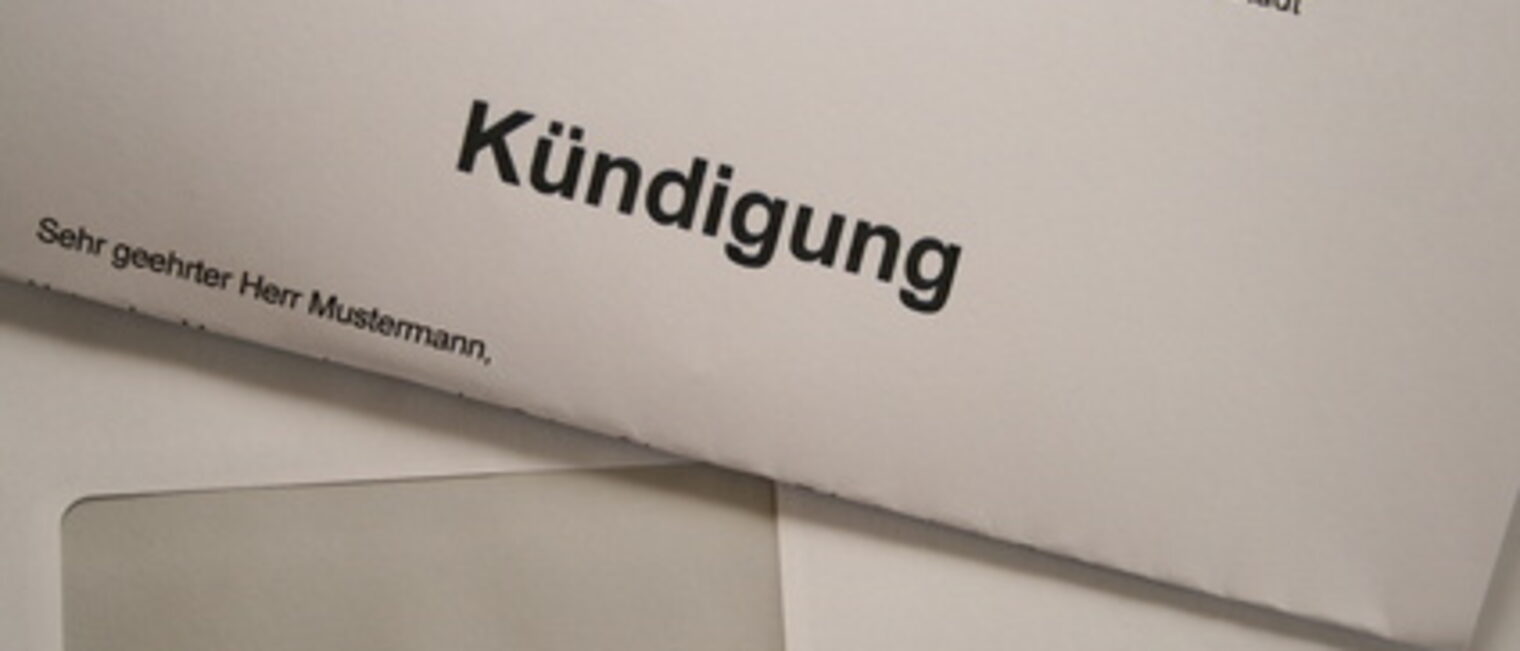 Kündigung Kündigungsschreiben Brief Arbeitgeber Arbeitnehmer Auflösung des Arbeitsverhältnisses