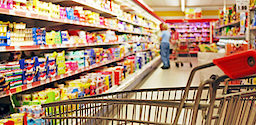 Supermarkt Einkaufswagen Ware Discounter