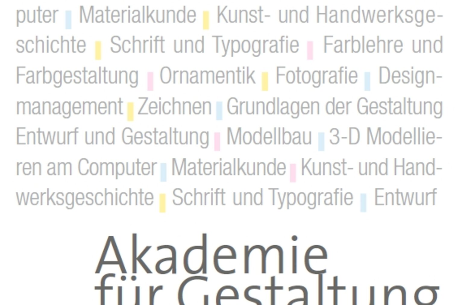 Galerie Handwerk Titelbild Akademie für Gestaltung und Design