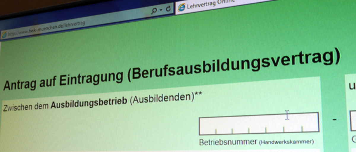 Lehrvertrag Online